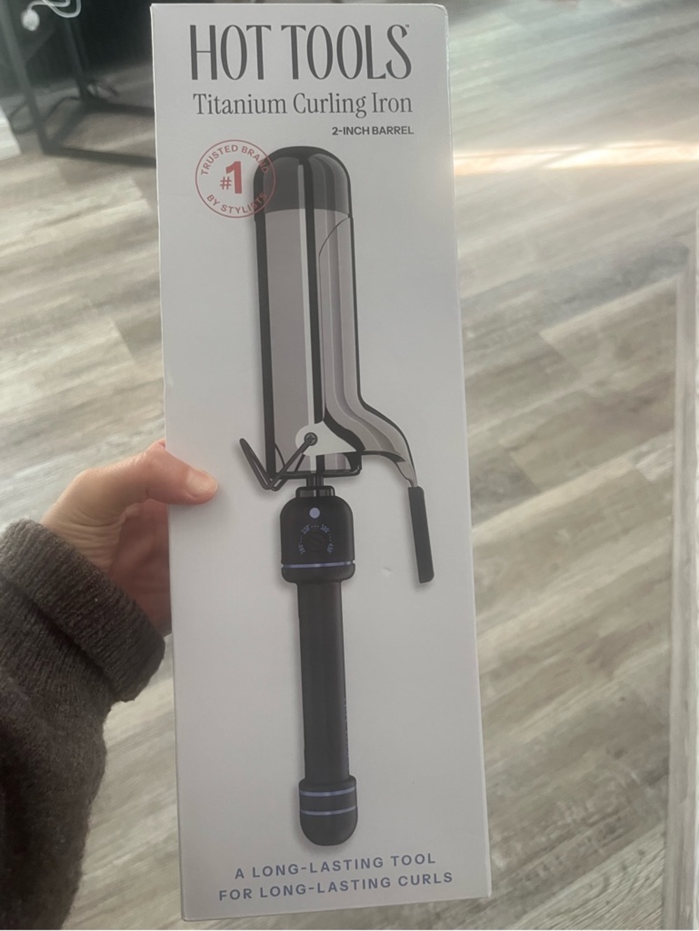 Hot Tools Titanium Curling Iron - Black & Silver